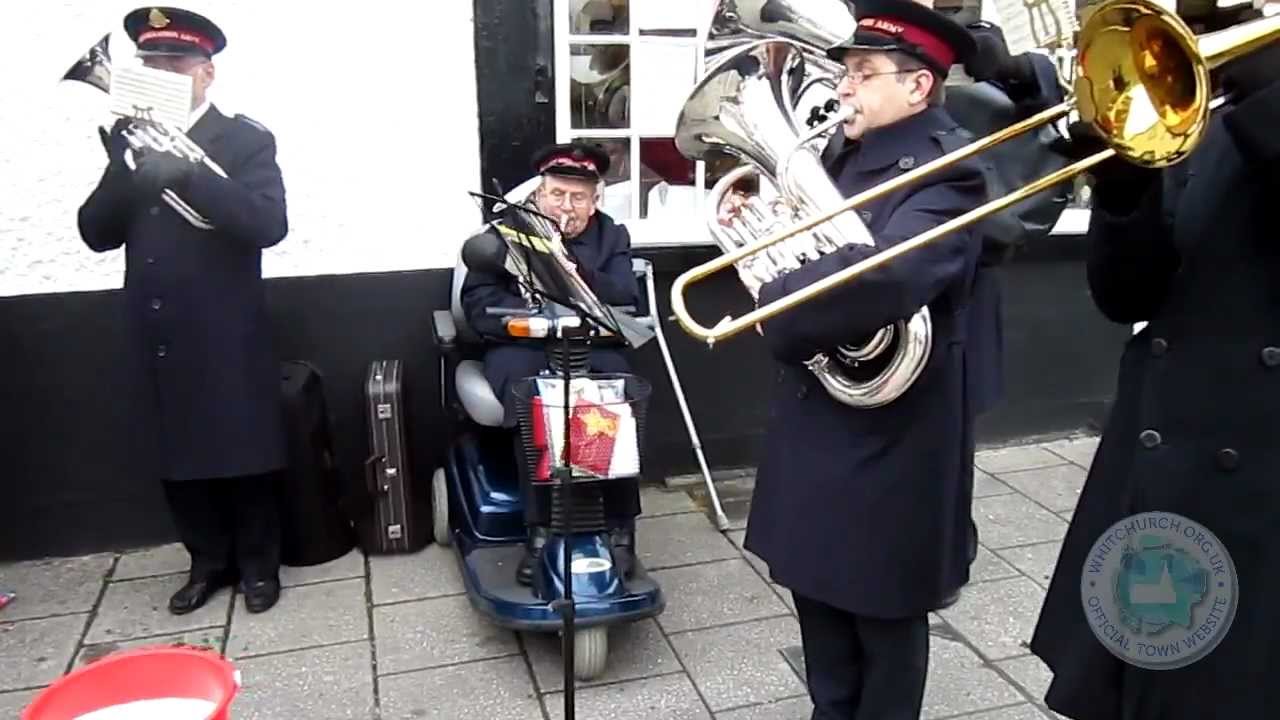 Salvation Army Band plays Carols in The Square on Christmas Eve 2011