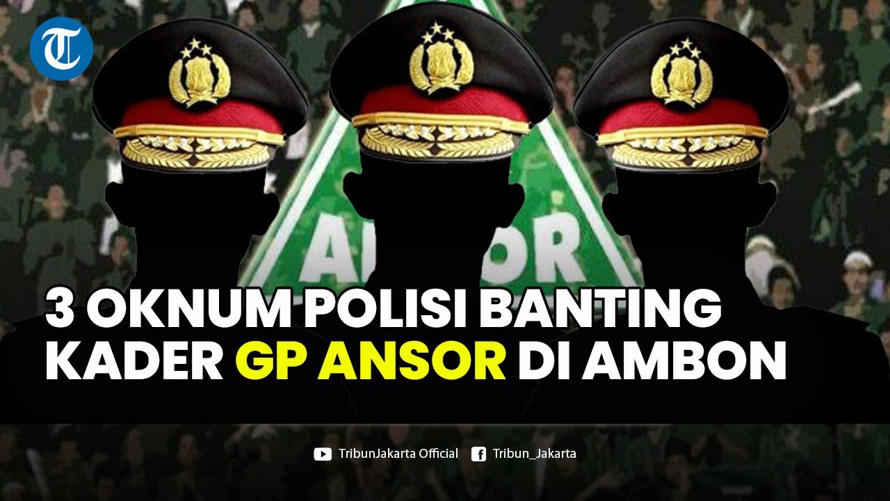 🔴Heboh 3 Oknum Polisi Banting Kader GP Ansor di Ambon ke Aspal