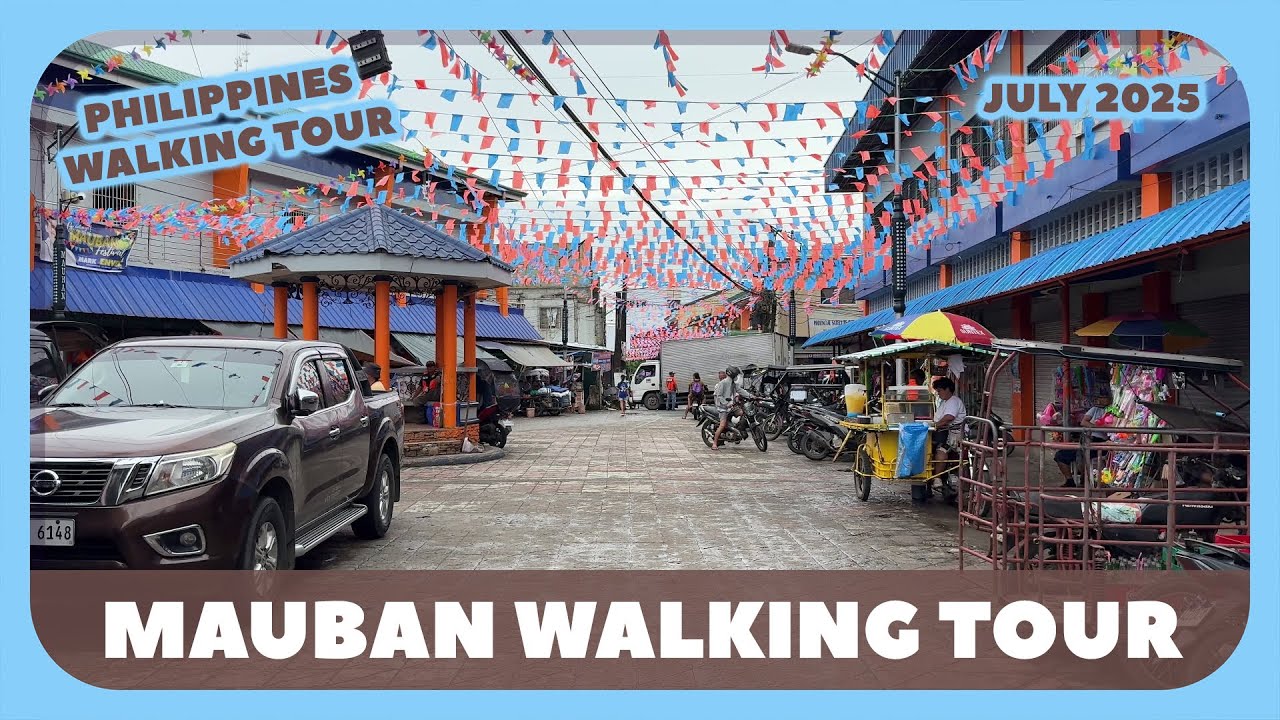 Mauban, Quezon Town Proper Walking Tour [4K]