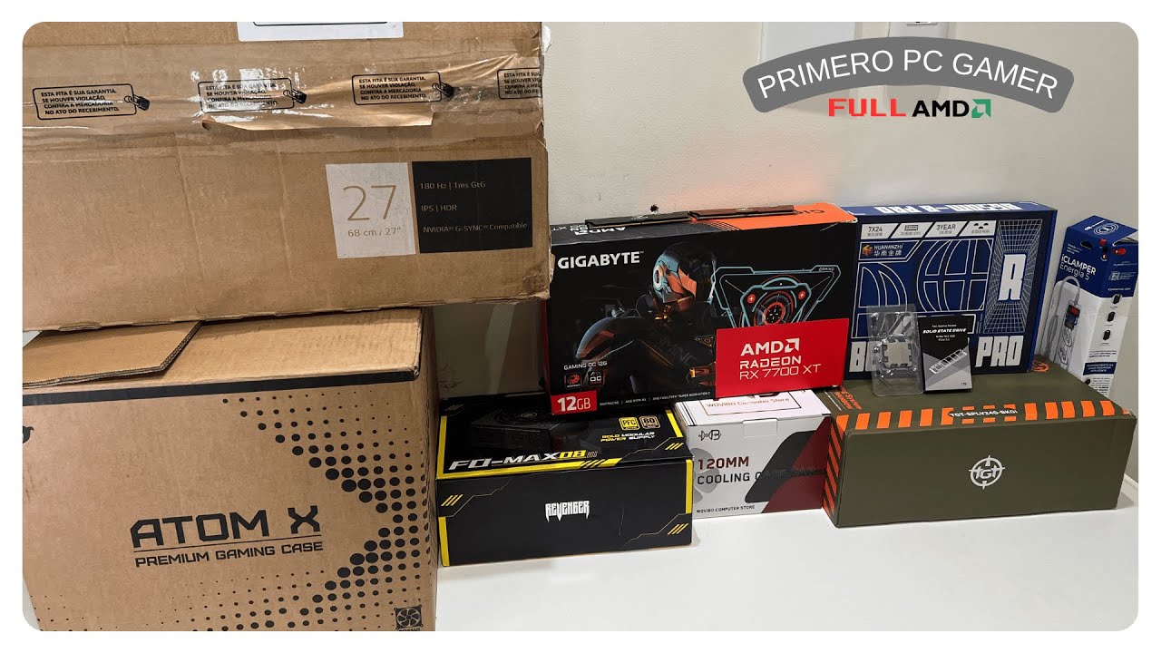 Montando meu primeiro PC Gamer dos Sonhos com Ryzen 5 7500F e RX 7700 XT