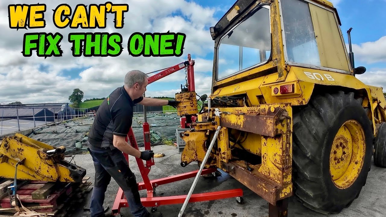 The BIGGEST Job Of Them All - But I've Discovered A MAJOR Problem - MF 50B Backhoe Removal