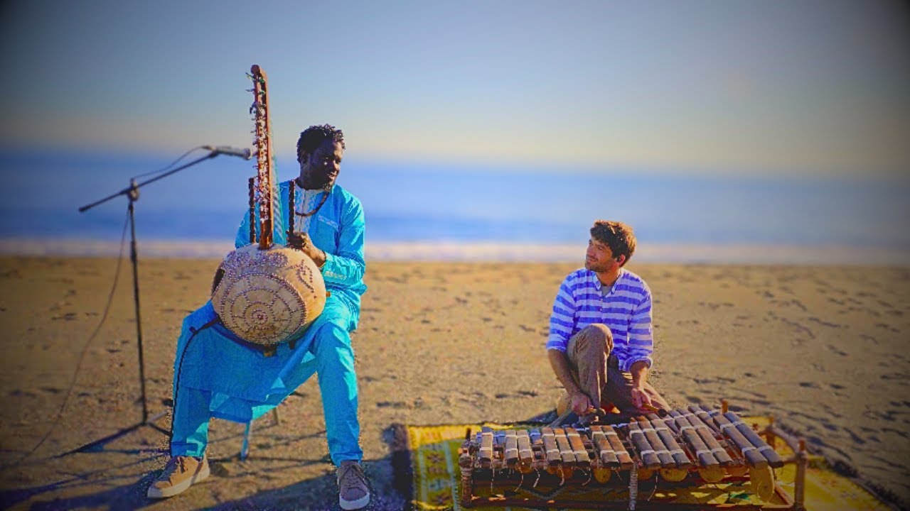 ✨ Mystic Beach Meditation | Kora & Balafon | Papis & Jordan | Miniyamba