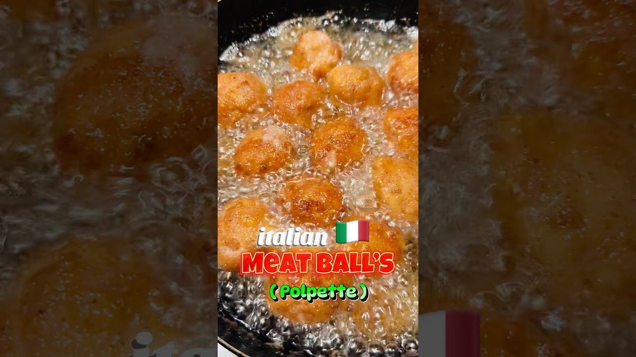 ITALIAN🇮🇹MEAT BALL’S😋👌🏻 (POLPETTE DI CARNE) 