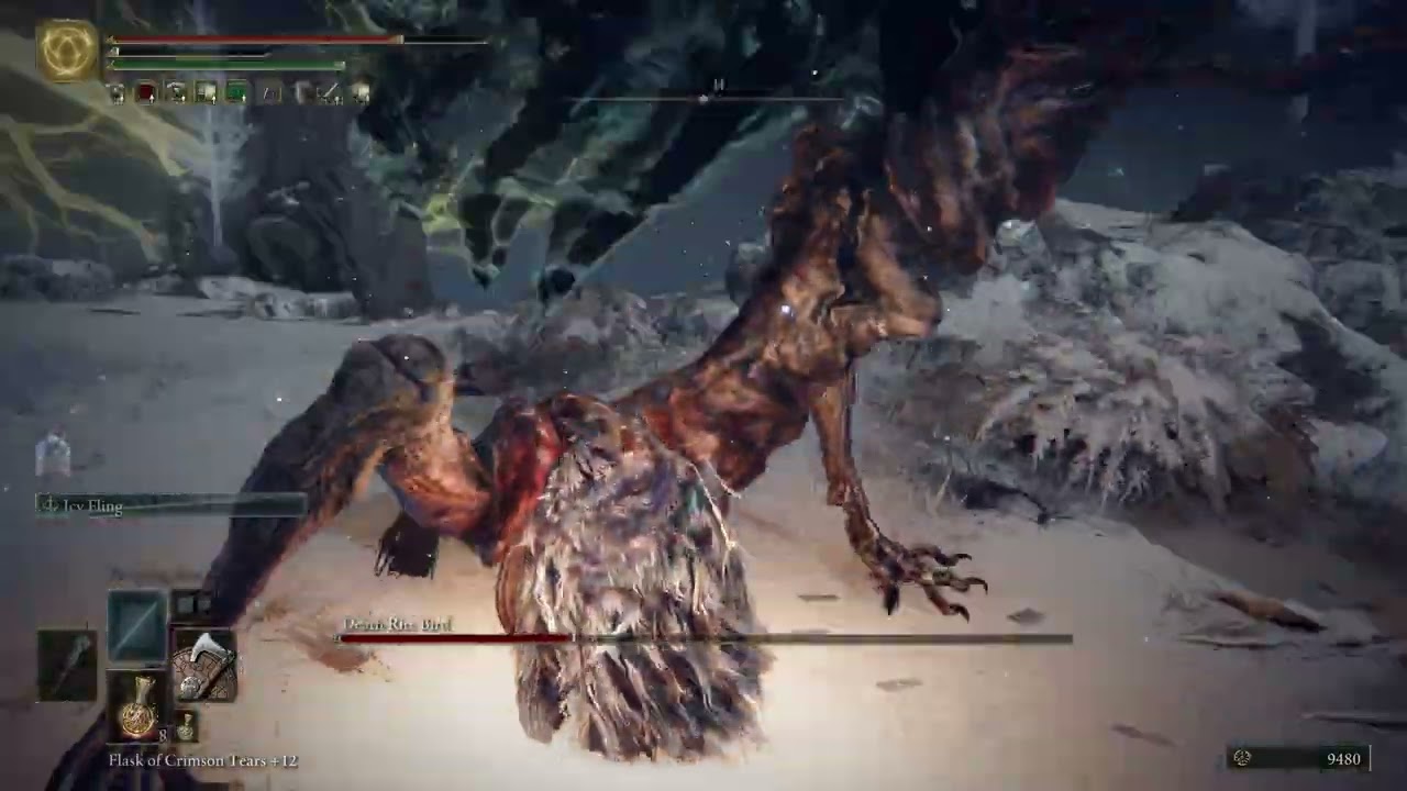 Elden Ring Convergence Mod, Frost Witch vs Deathrite Bird (Mountaintops of the Giants)