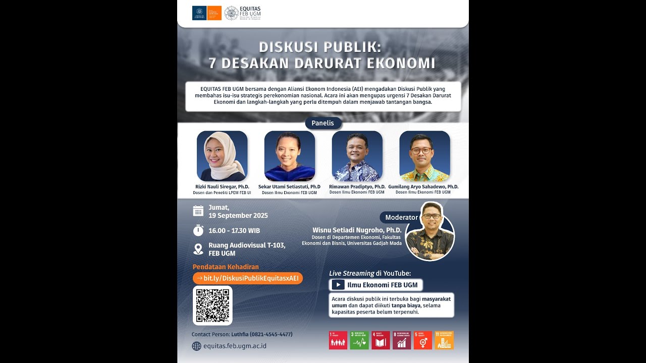 Diskusi Publik – 7 Desakan Darurat Ekonomi