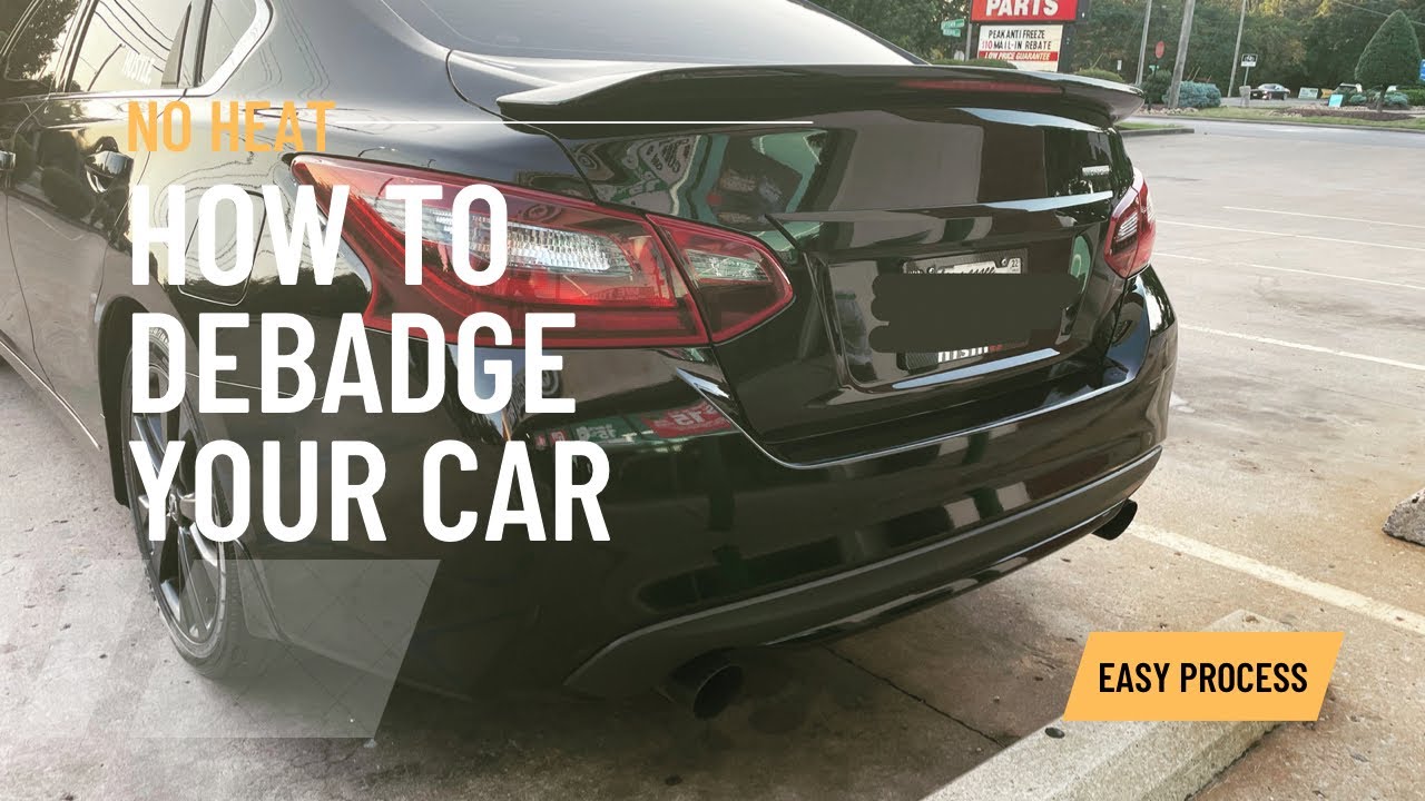 How to debadge your car?