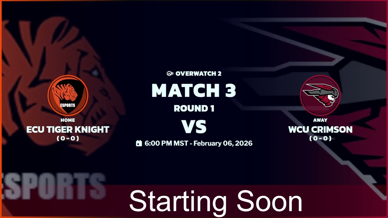 NECC Overwatch week 1: WCU Crimson vs ECU Tiger Knights
