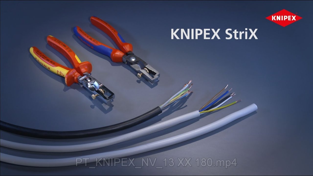 KNIPEX StriX - Alicate de retirar isolamento com tesoura para cabos