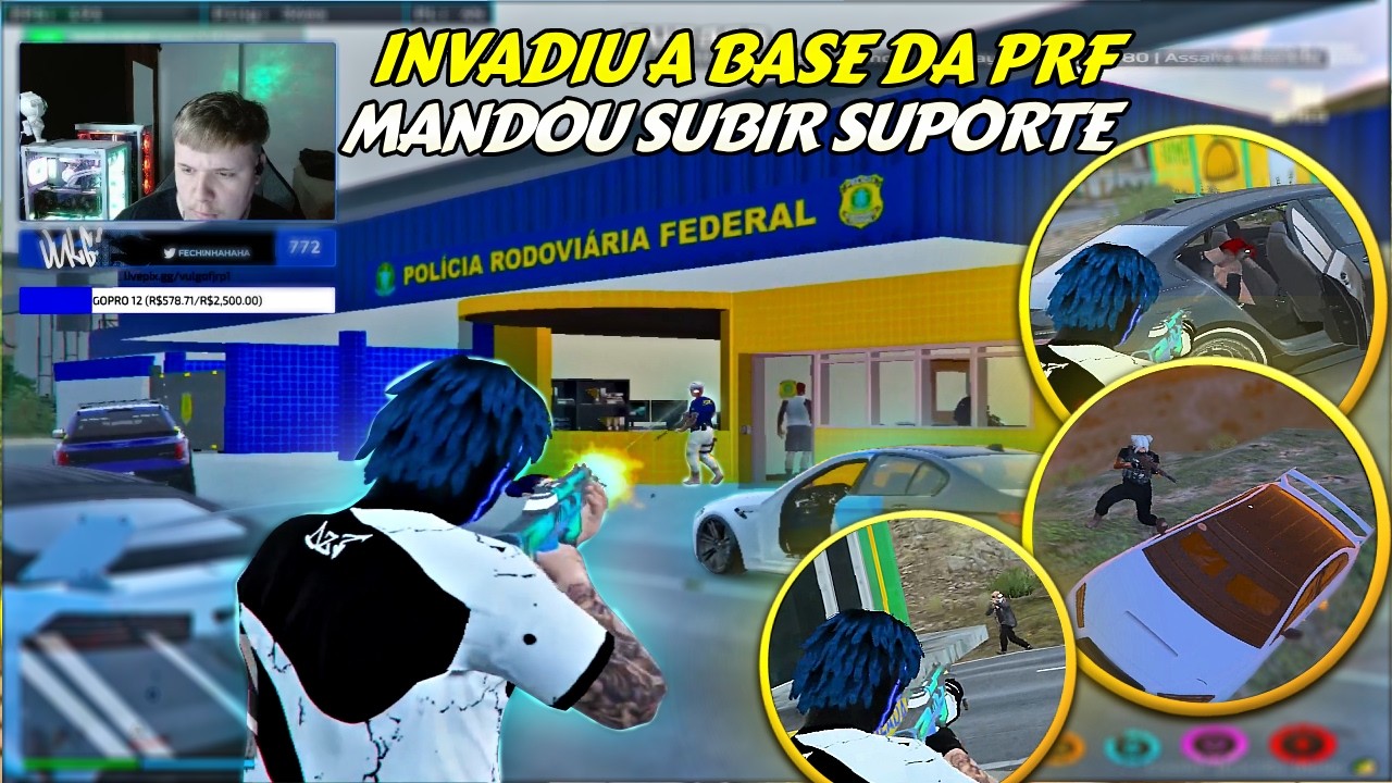 INVADIU A BASE DA PRF | ADM MANDOU SUBIR SUPORTE | TROCAÇÃO NA PISTA  -   BKINHO HYPE RP