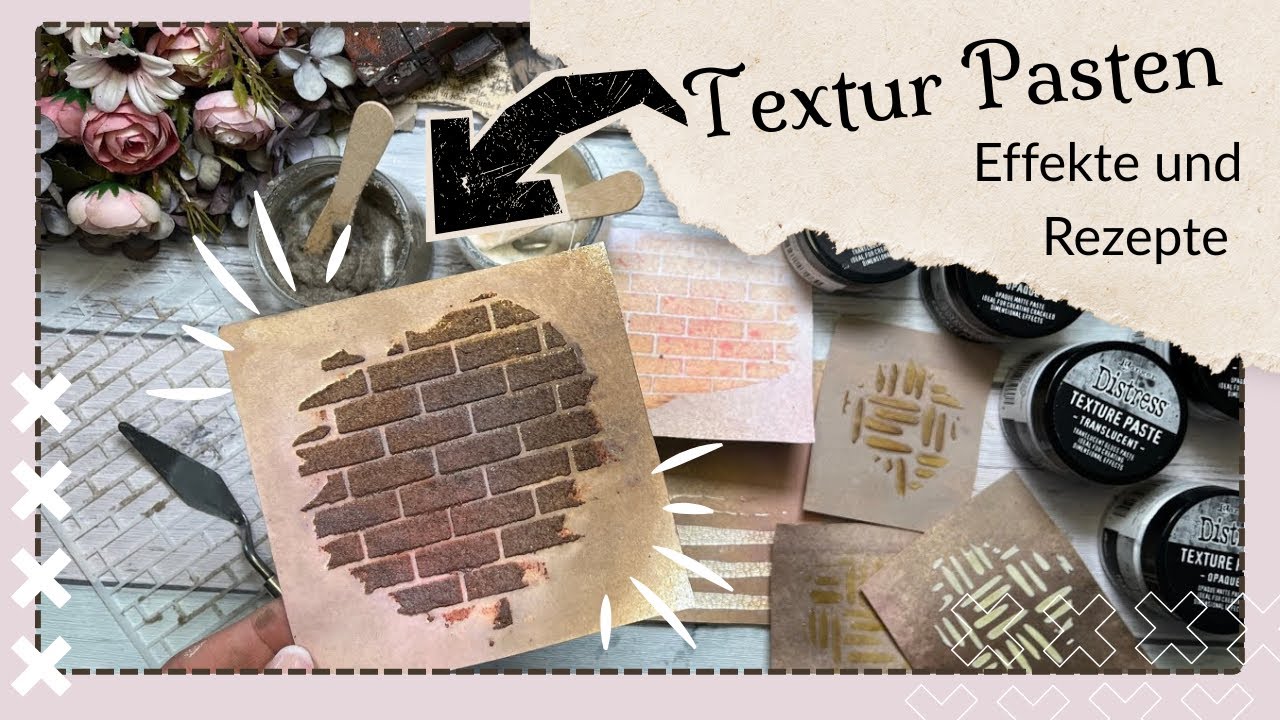 Junk Journal / deutsch / Textur Pasten / Fertig vs DIY