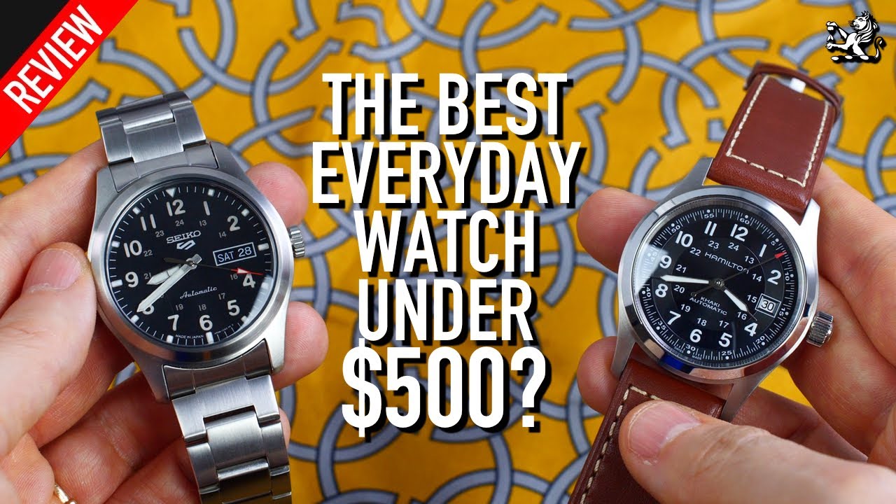 Лучшие автоматические повседневные часы до 500 долларов: Seiko SRPG27 против Hamilton Khaki Field...