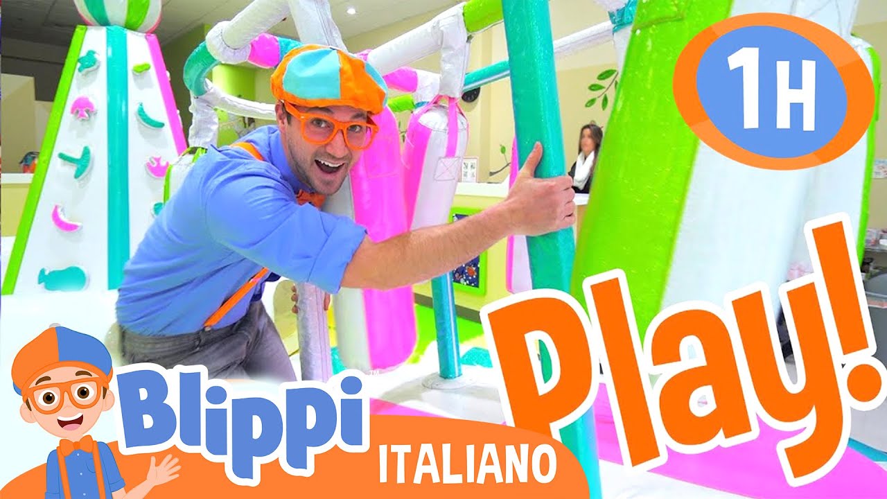 Blippi visita un parco giochi coperto | Blippi in Italiano | Video educativi per bambini