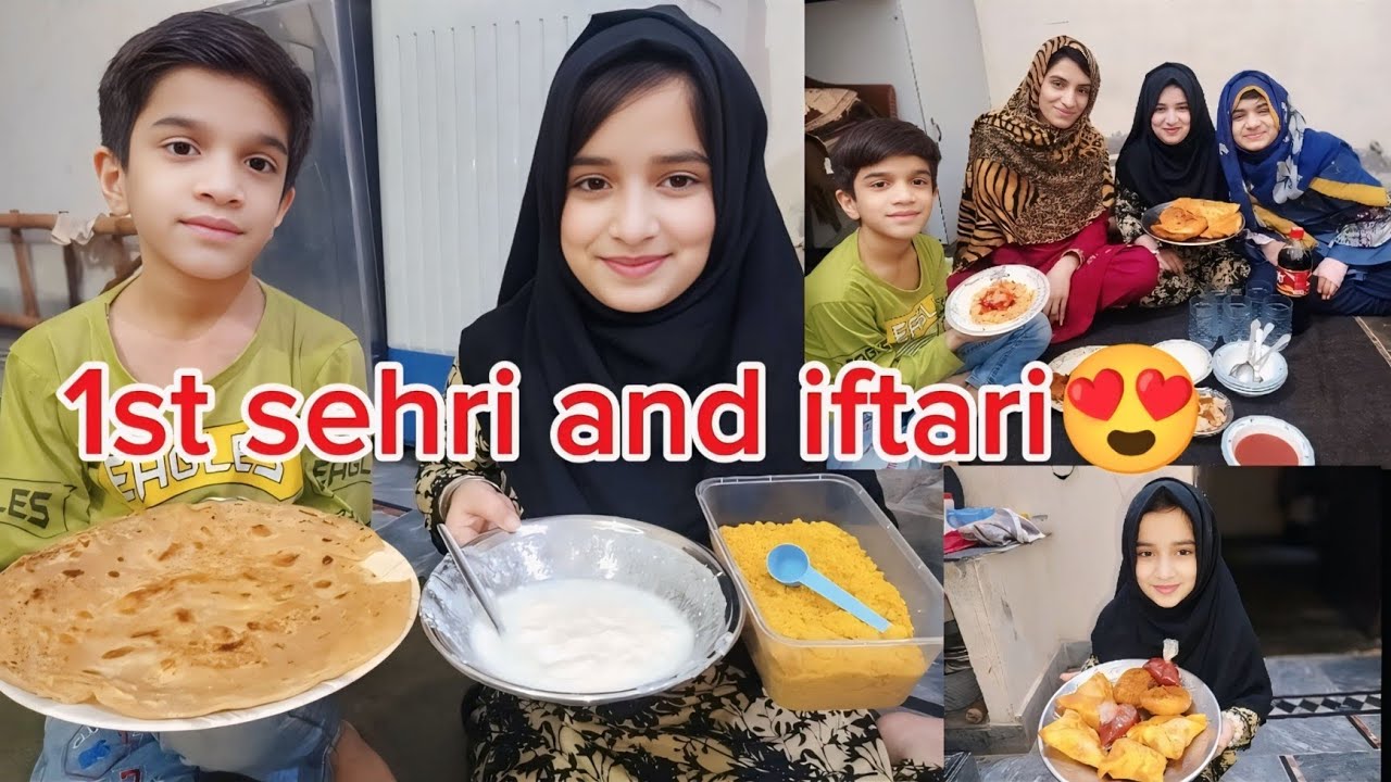  RAMZAN MUBARAK 🌛❤️Meri Peyari Family KO 1st sehri & Iftari Mubarak Ho😍