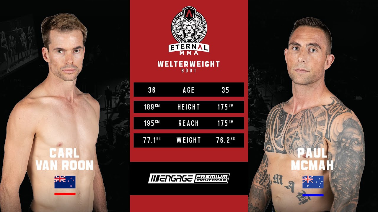 ETERNAL MMA 50 - CARL VAN ROON VS PAUL MCMAH - MMA FIGHT VIDEO