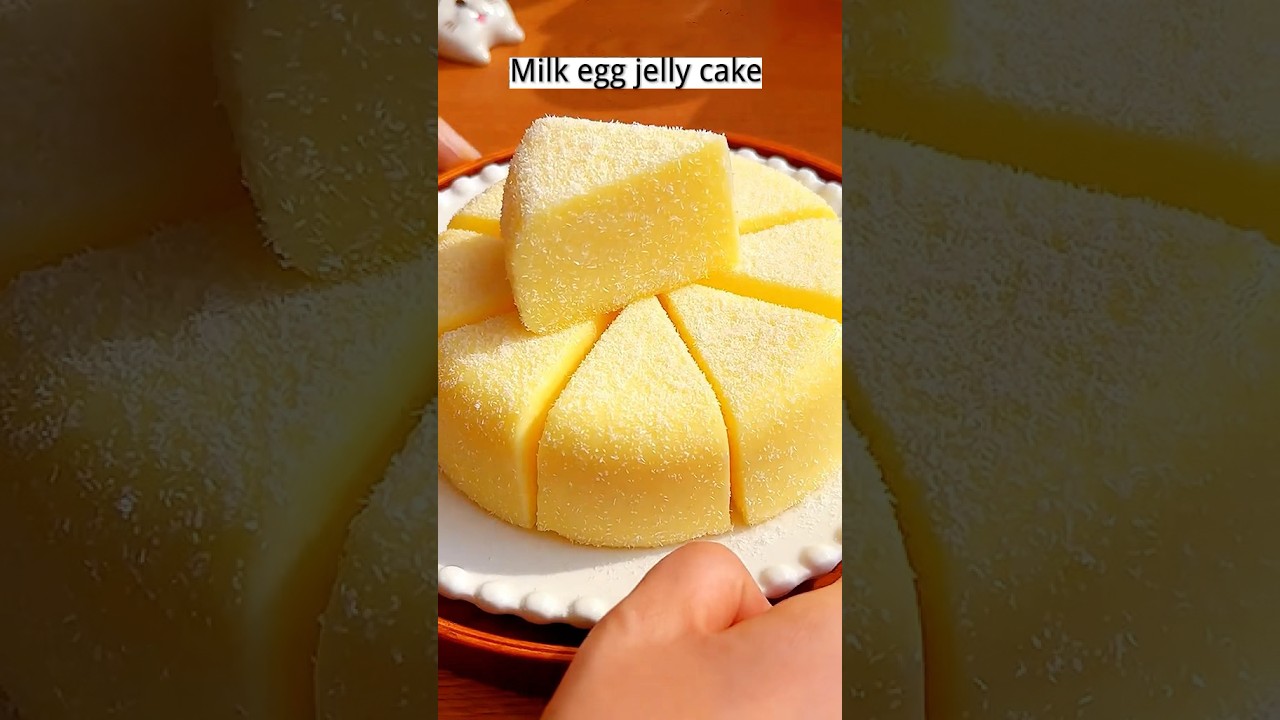 Milk egg jelly cake