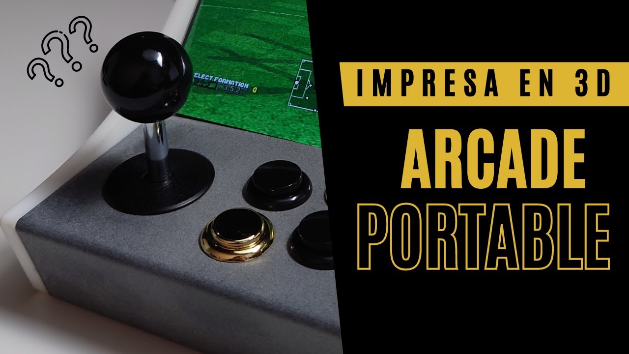 Hago mi propia consola ARCADE PORTABLE 😎 Impresa en 3D
