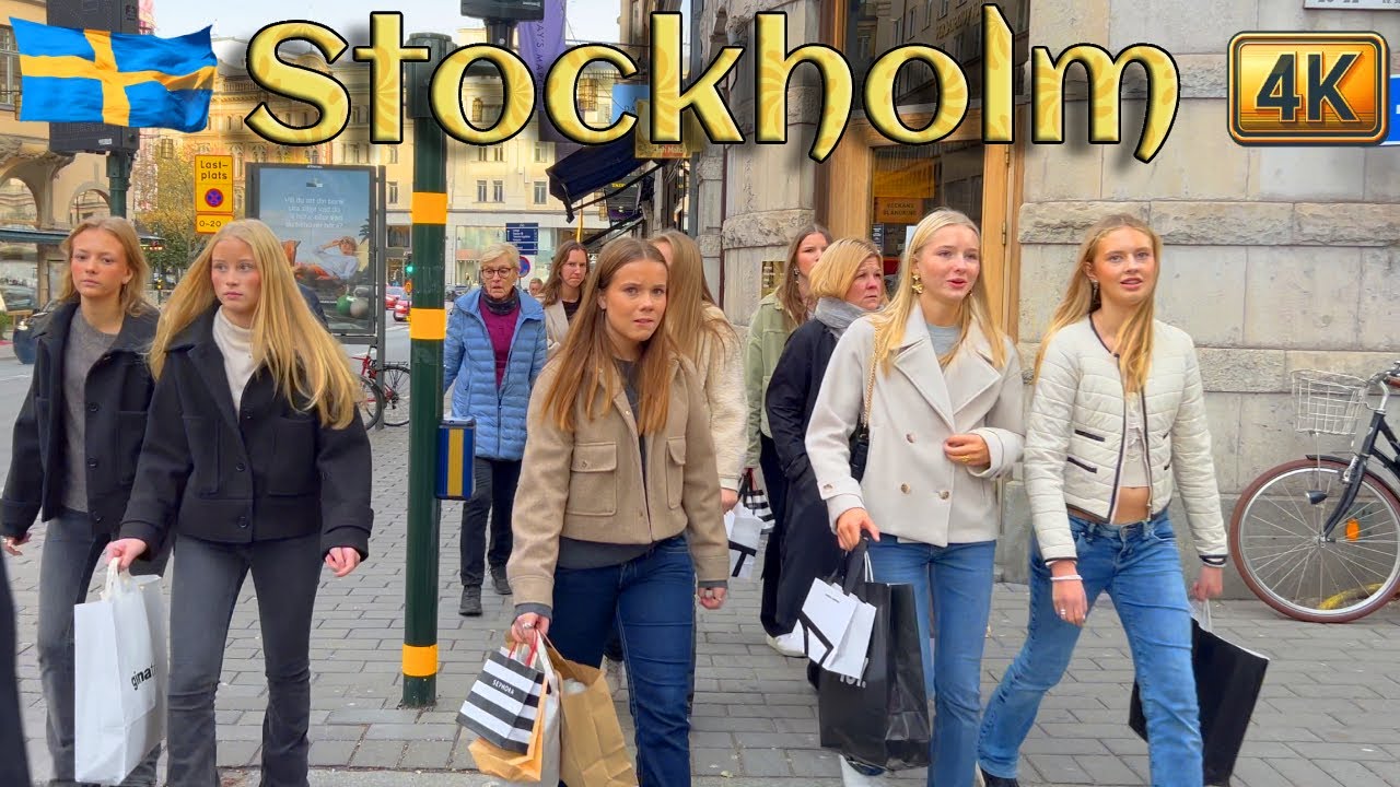Sweden: Autumn Beauty in Stockholm 🍁🇸🇪 | 4K Walk