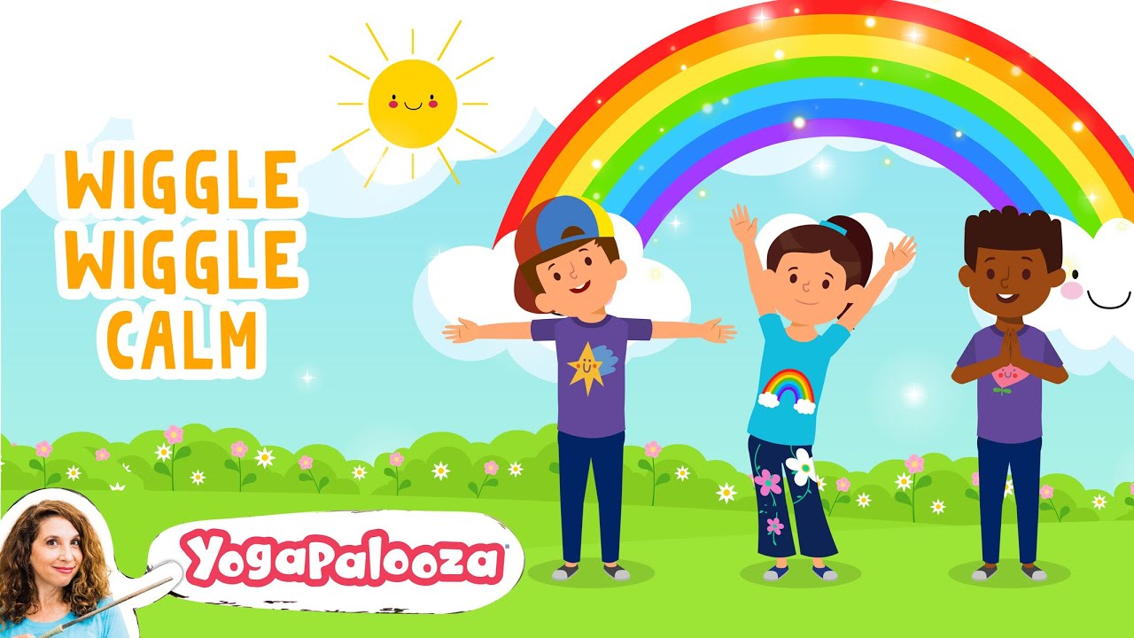 Wiggle Wiggle Calm: (Silly to Calm Part 2!) A kids yoga movement break with dancing and breathing.