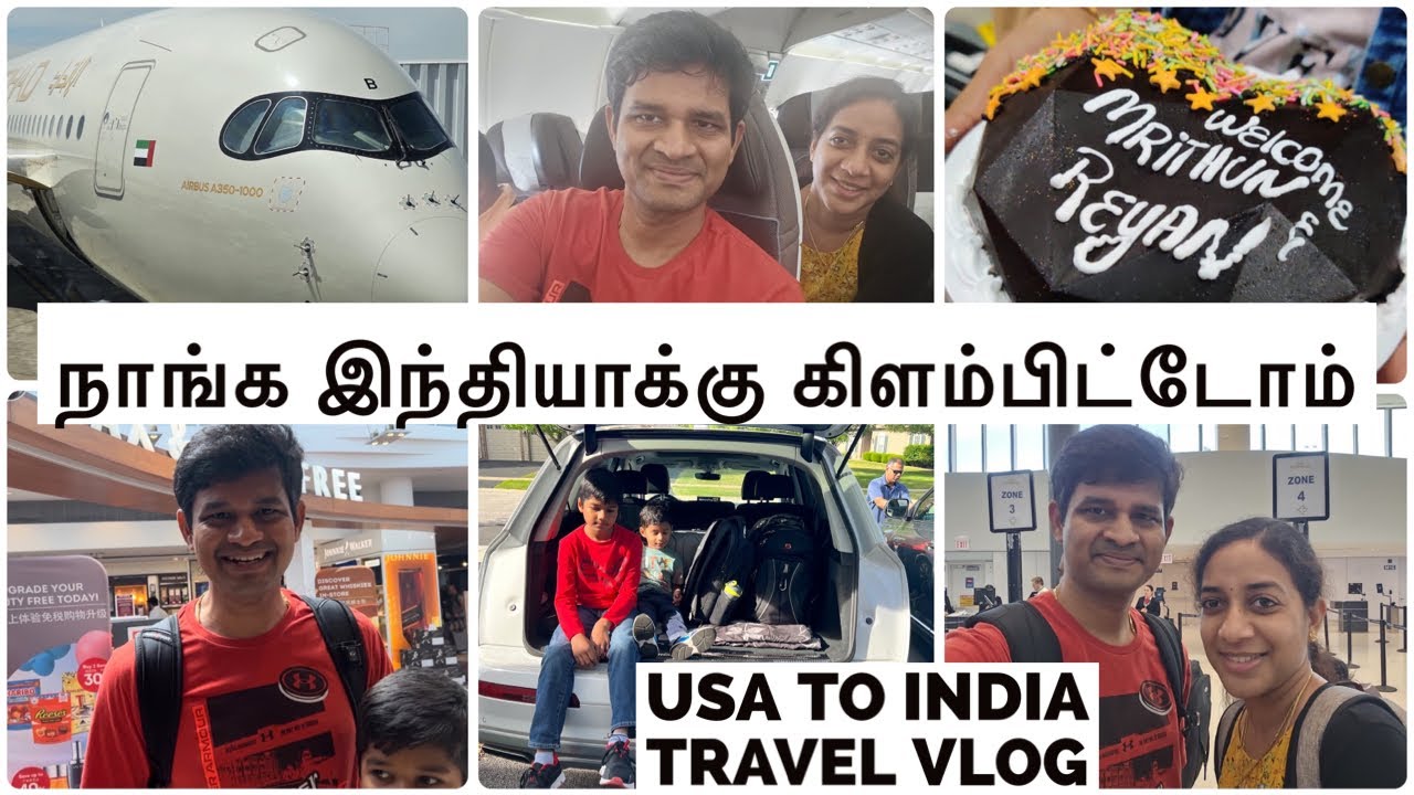 Meeting my family after 3 years | How we managed with 2 kids | USA to India travel | USA Tamil vlog