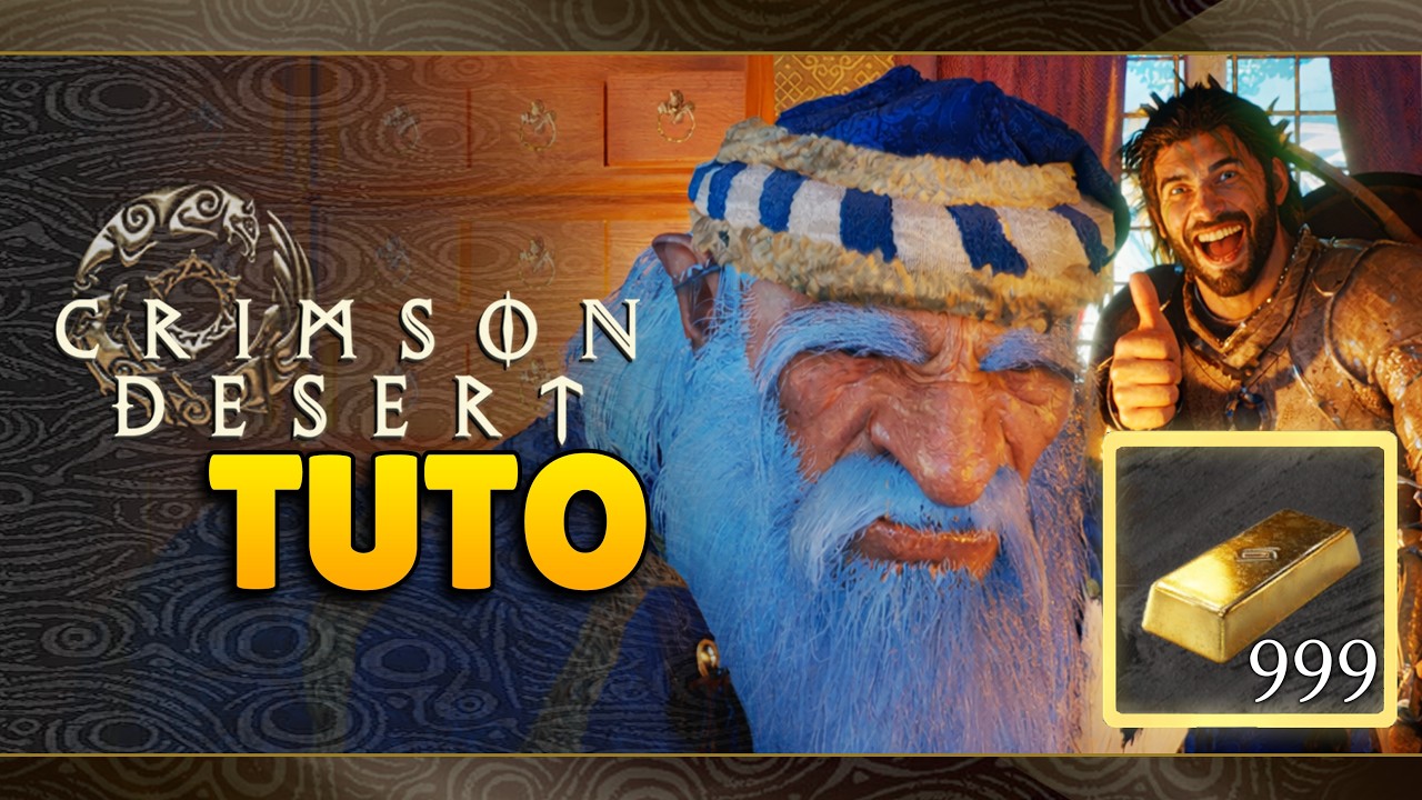 Comment OBTENIR des LINGOTS D&rsquo;OR en 5 MINUTES et en ILLIMIT&Eacute; sur CRIMSON DESERT ! (+Recette)