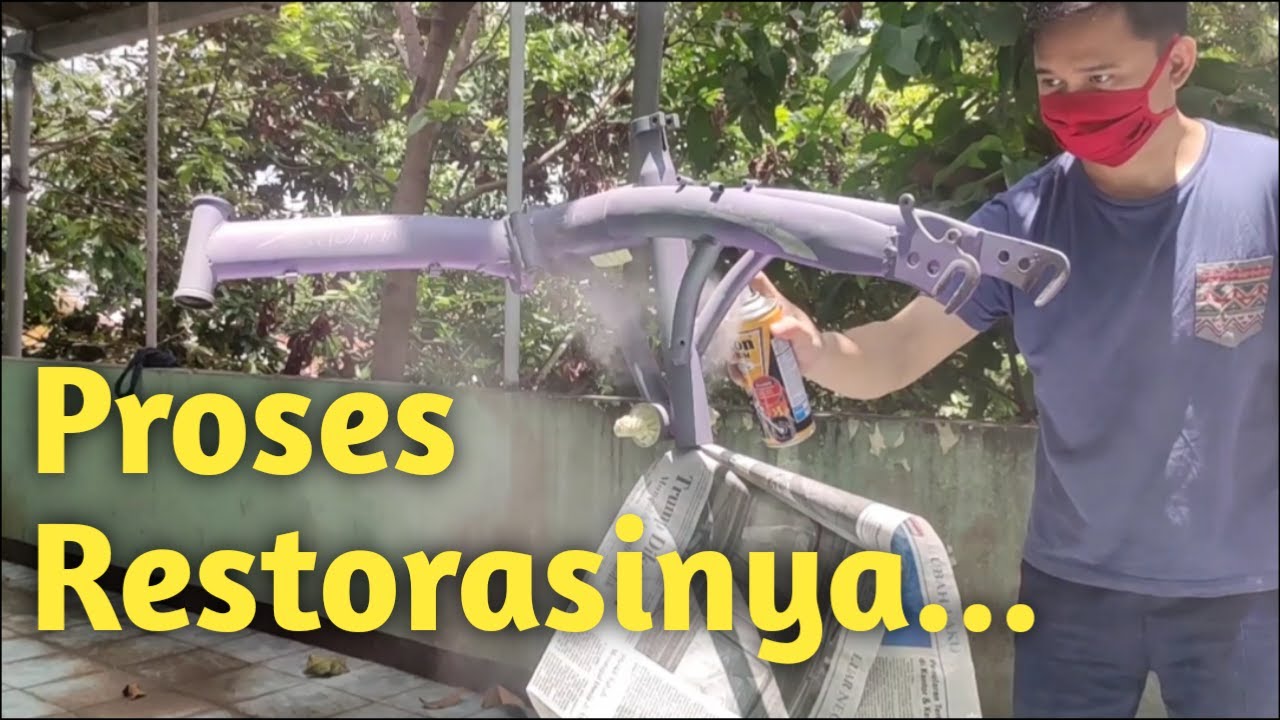 REPAINT OLD BIKE | PROSES RESTORASI SEPEDA LIPAT MURAH