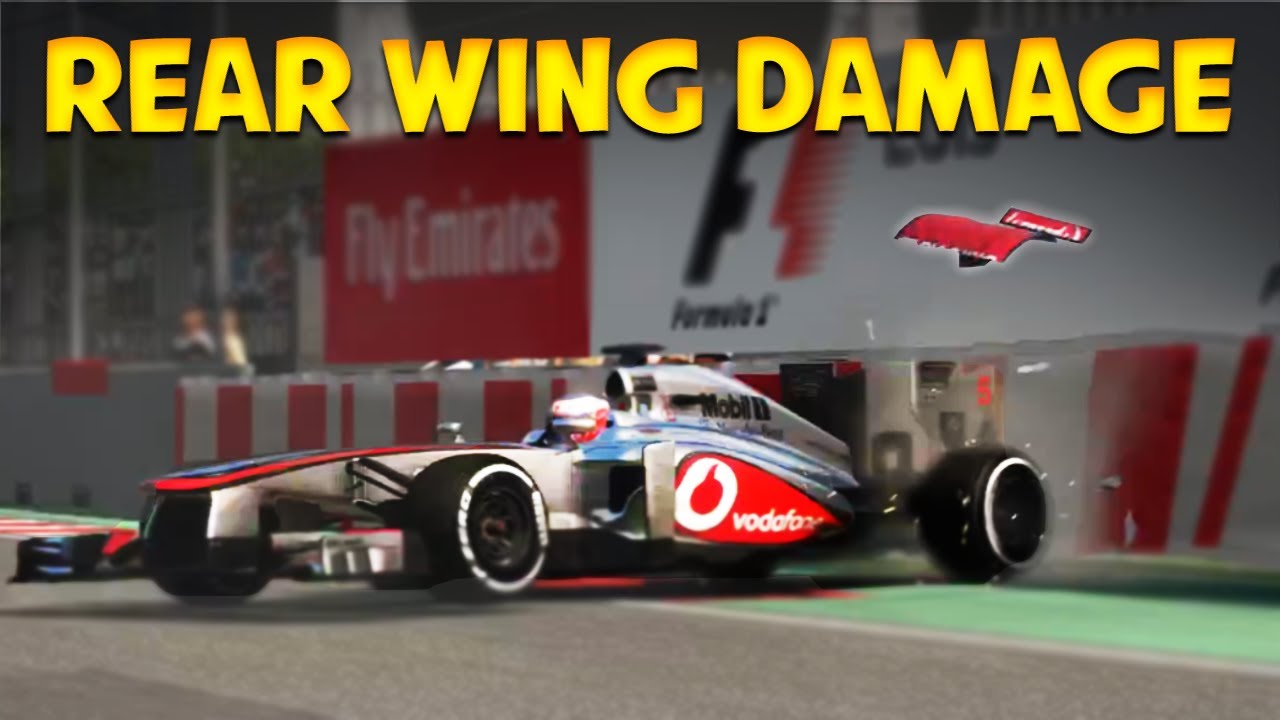 F1 2013 Rear Wing Damage Mod
