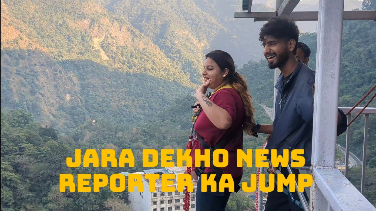 Ladakh images news ki reporter ka bungy ka haal dekho😱😱😱🤣