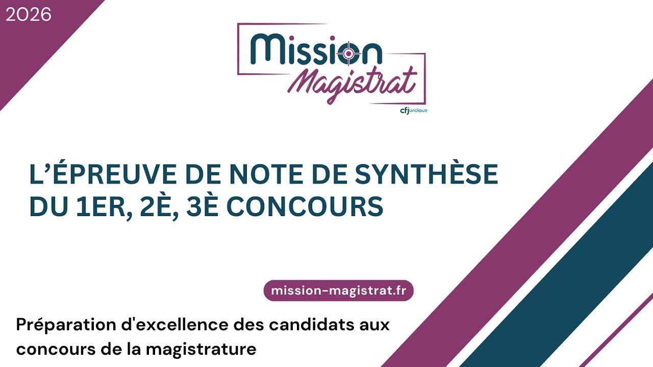 L’épreuve de la note de synthèse des 1er, 2è, 3è concours - Partie 2