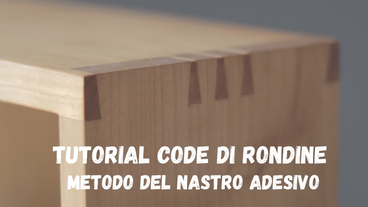 TUTORIAL CODE DI RONDINE 1: il metodo del nastro adesivo
