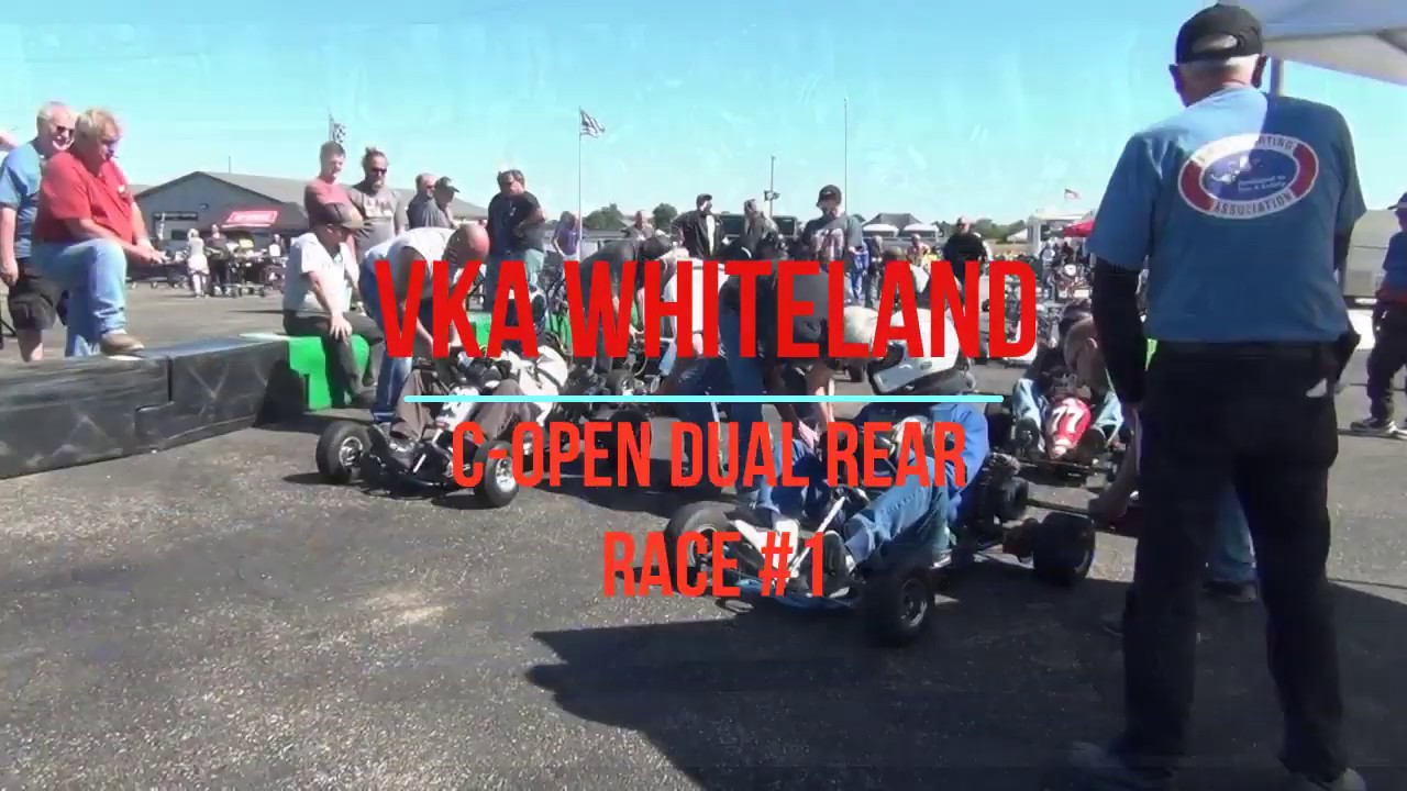 VKA Whiteland - C-Open Dual Rear Engine Vintage Kart Race #1