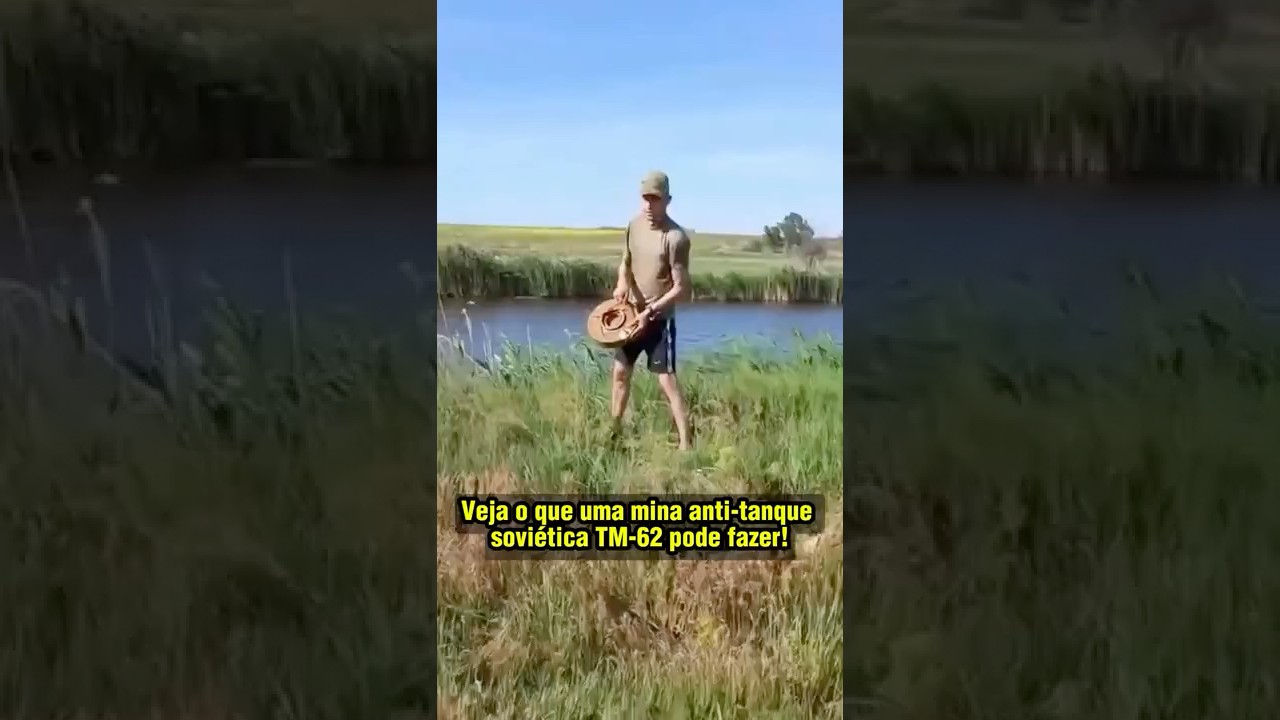 Esse &eacute; o PODER de uma mina anti-tanque TM-62