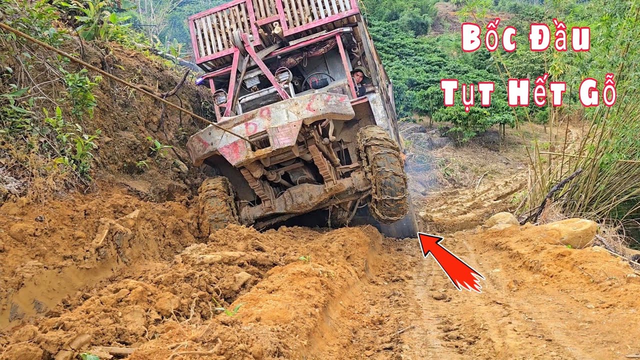 Chuyến hàng bất ổn | Xe độ chở keo bị bốc đầu và cái kết tụt hết keo xuống 