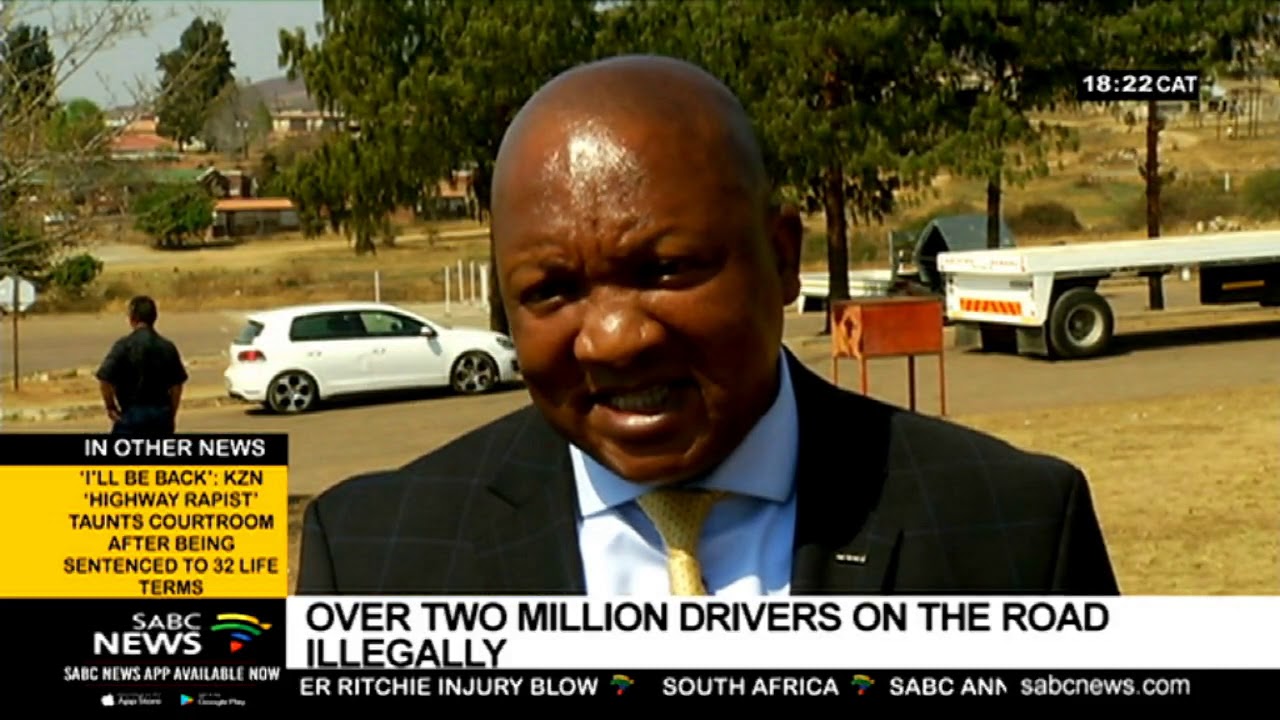 Over 2 million drivers are on the roads illegally: RTMC