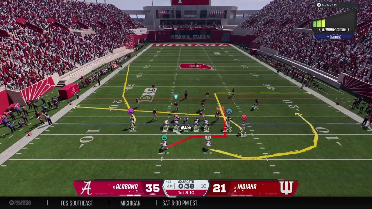 B-Bowl Dynasty: (2) Alabama at (9) Indiana