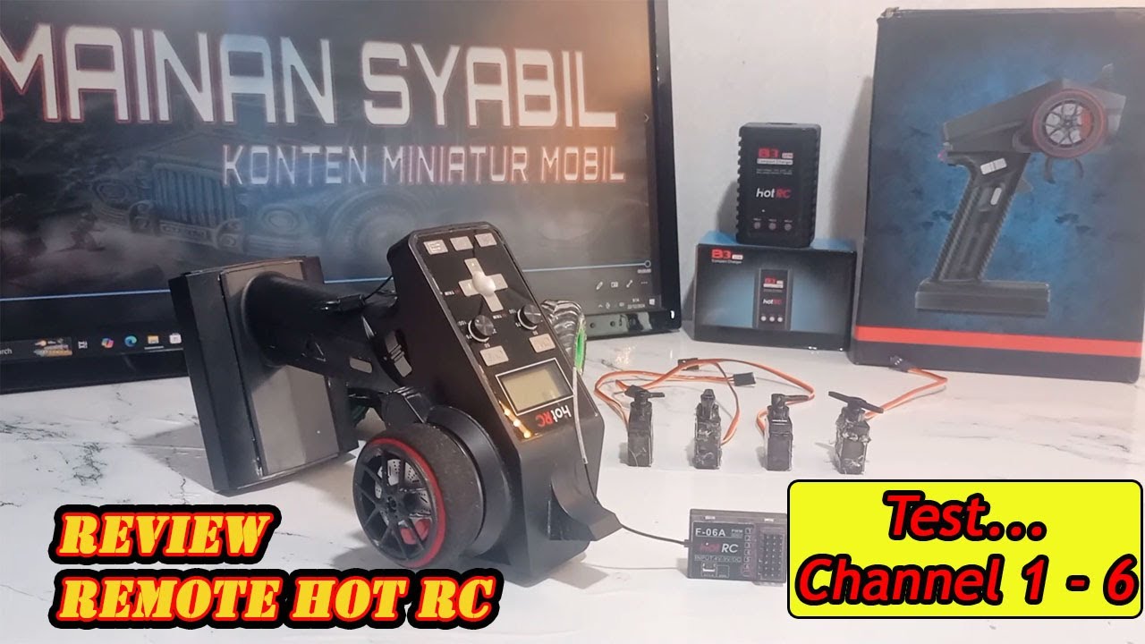 Review Remote Hot RC CT 6 ...Test Channel 1 sampai Channel 6