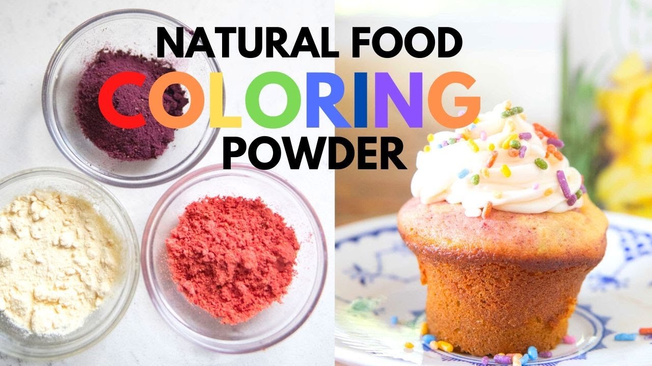 Natural Food Coloring Powder + Easy Rainbow Cupcakes!