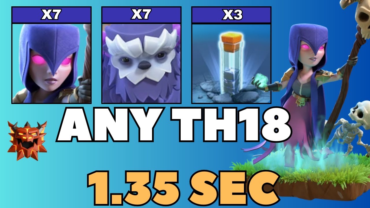 TH18 WITCHER ATTACK STRATEGY (CLASH OF CLANS) TH18 ATTACK STRATEGIES