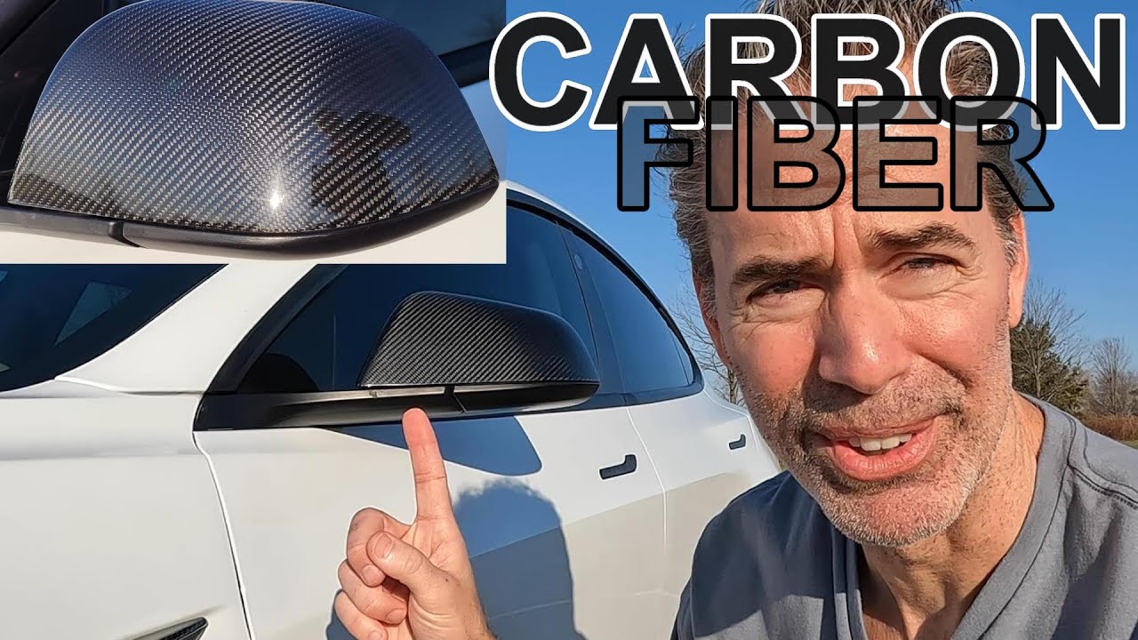 REAL Carbon Fiber Mirror Covers - Model 3/Y