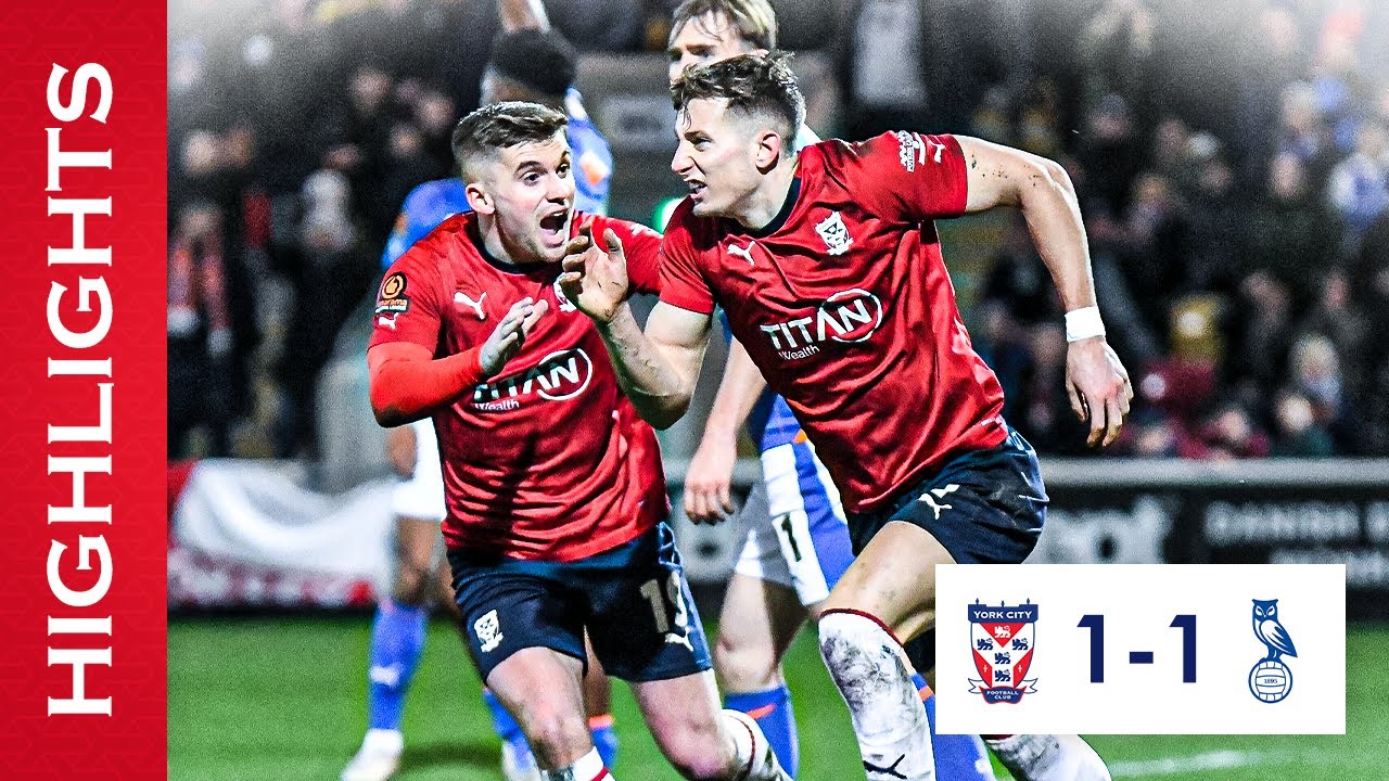 📺 Match Highlights | York City 1-1 Oldham Athletic | 2023-24