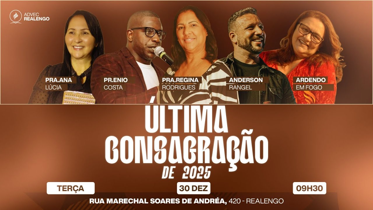CULTO DE CONSAGRAÇÃO | PRA.REGINA RODRIGUES | 30/12/2025
