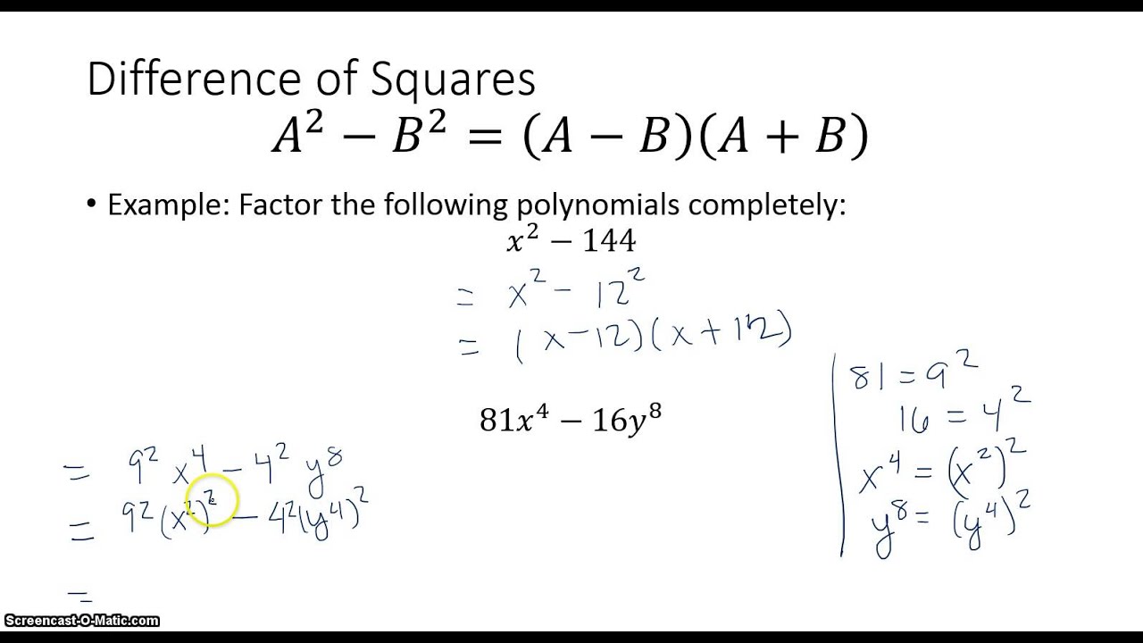 P5 Special Forms and Repeated Factoring