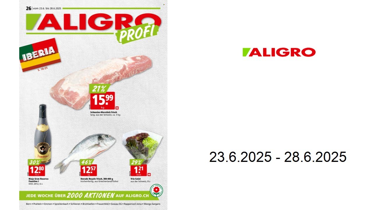 Aligro Prospekt - KW 26 - 23.6. - 28.6.2025