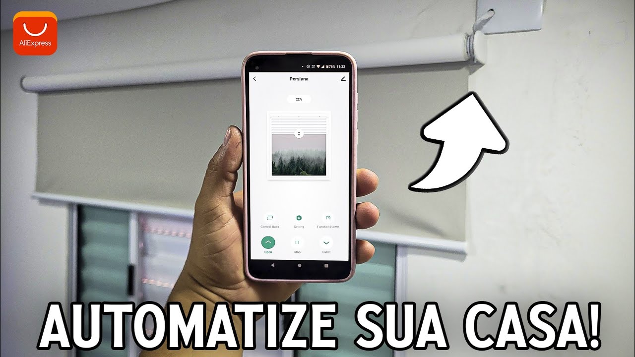 Transformei Minha Persiana em Automática com Esse Motor do AliExpress! 😱 | Funciona com Alexa!