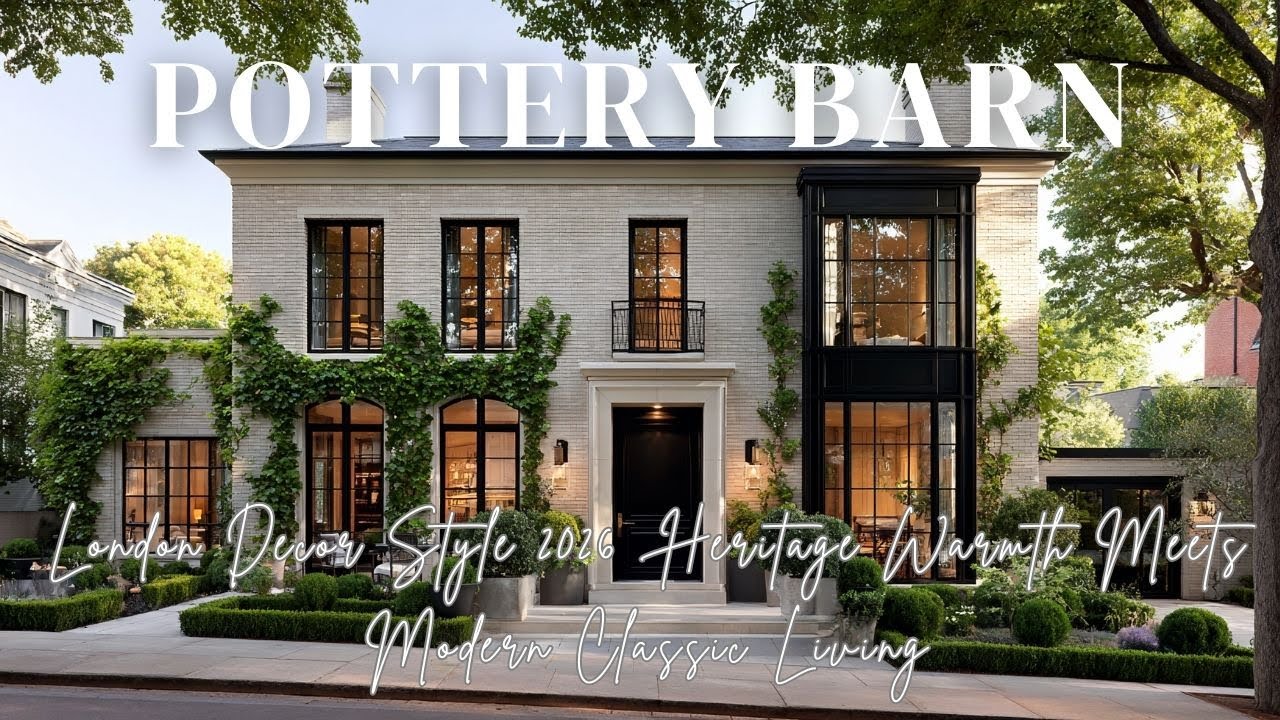 Pottery Barn London Decor Style 2026  Heritage Warmth Meets Modern Classic Living