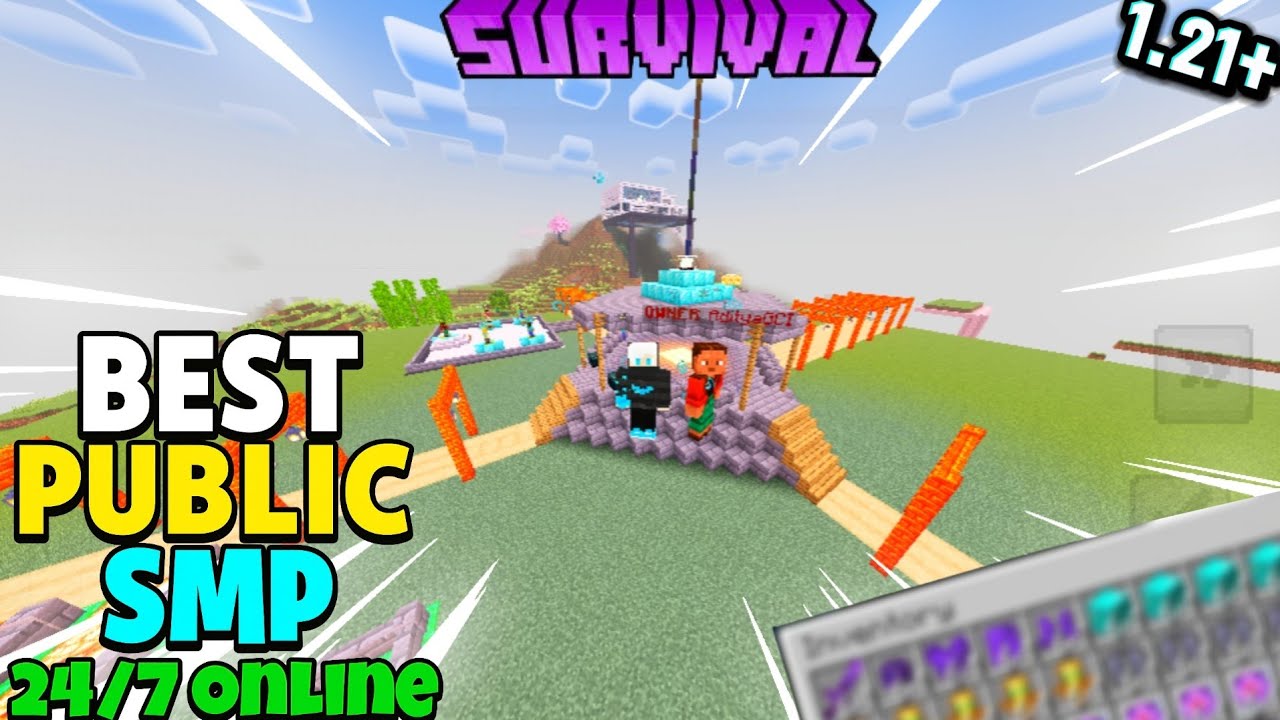 💀 New Best Cracked Public Survival SMP 🧁 | Minecraft Java + PE + Pojav | 24/7 Online | Free To Join