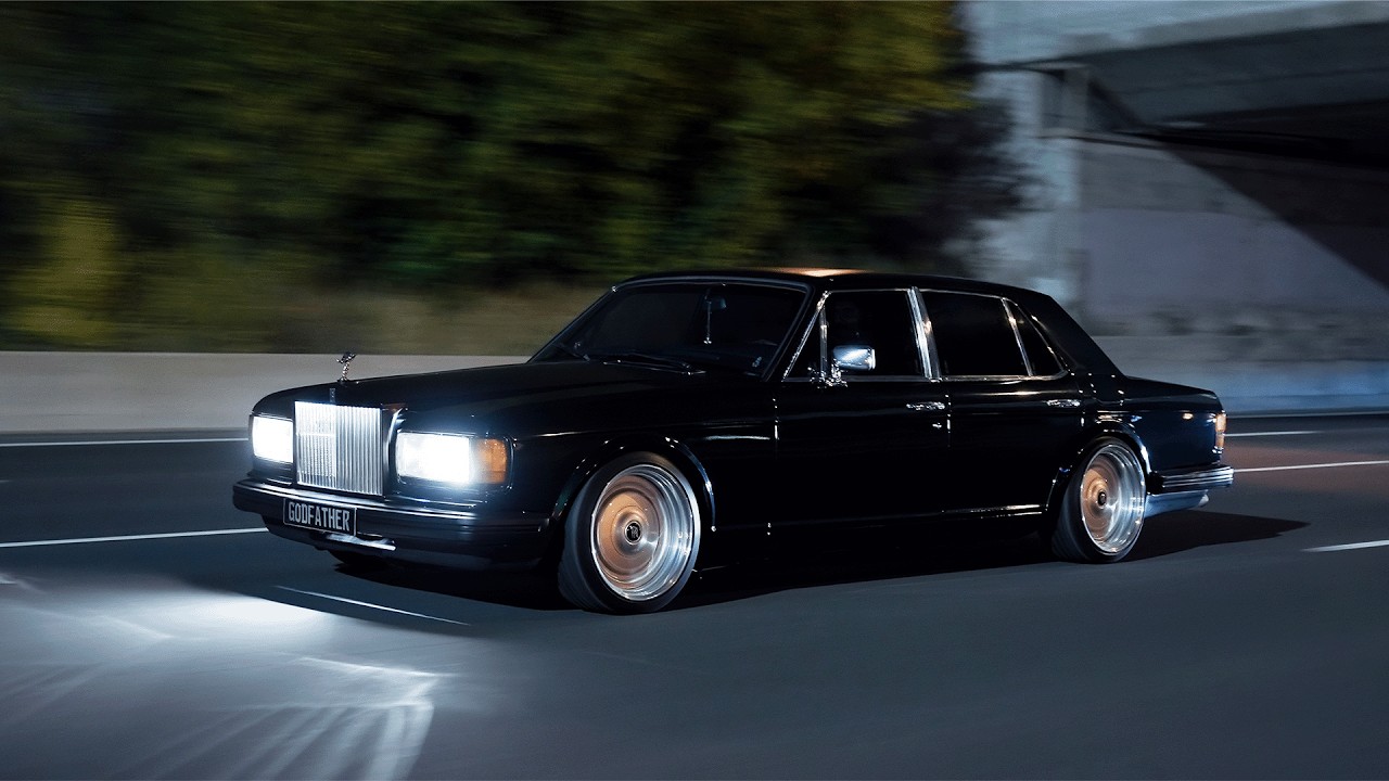 Nocturnal Opulence | 1 of 1 Bagged Rolls Royce Silver Spirit Night Run [4K]