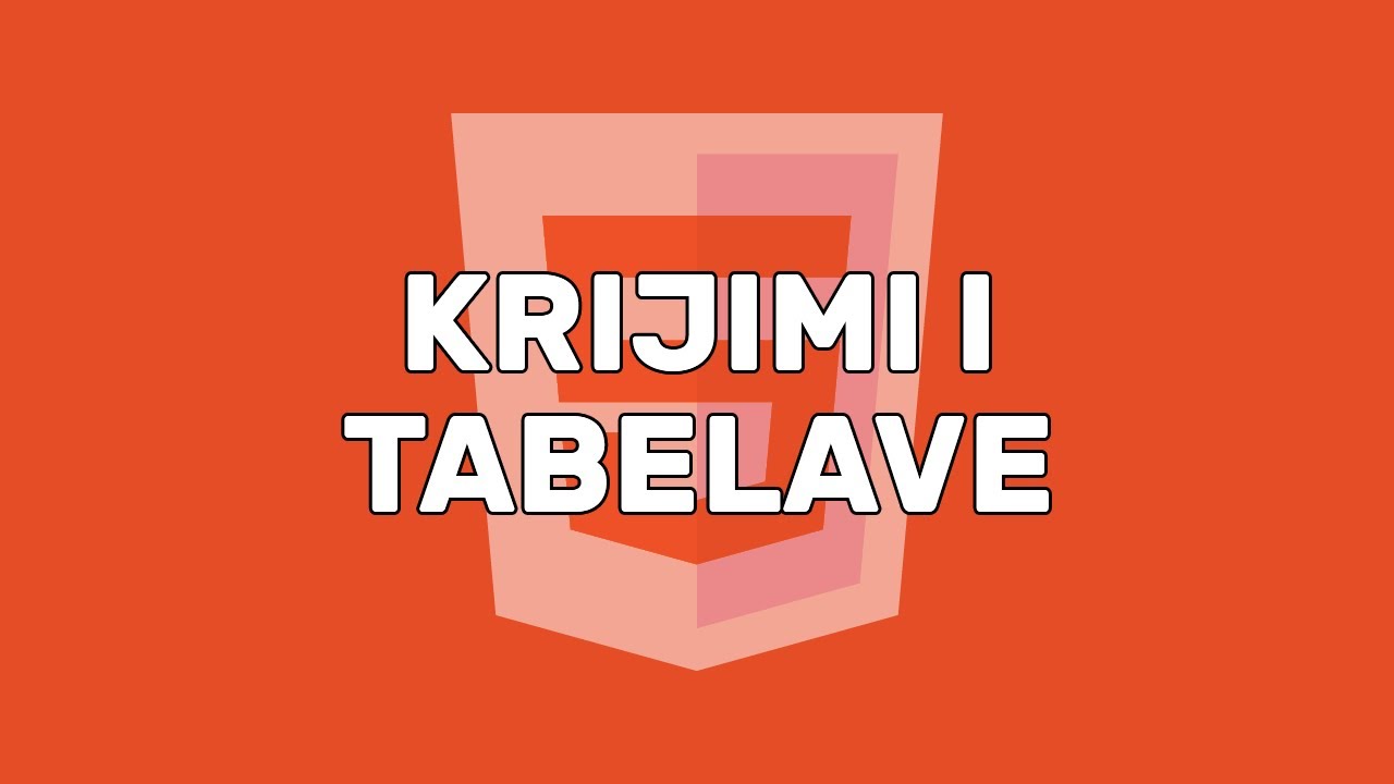 Krijimi i Tabelave | Tabelat | HTML | Zhvillim në Web | Informatikë
