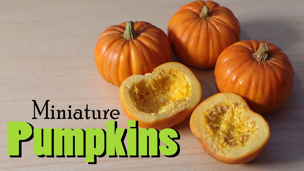 Miniature Pumpkins For Fall & Halloween - Polymer Clay Tutorial