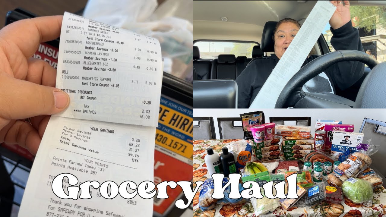 Safeway Grocery Haul-Over $100.00 in Savings | Shop the Sales Good Through Nov 5t | Holiday sales