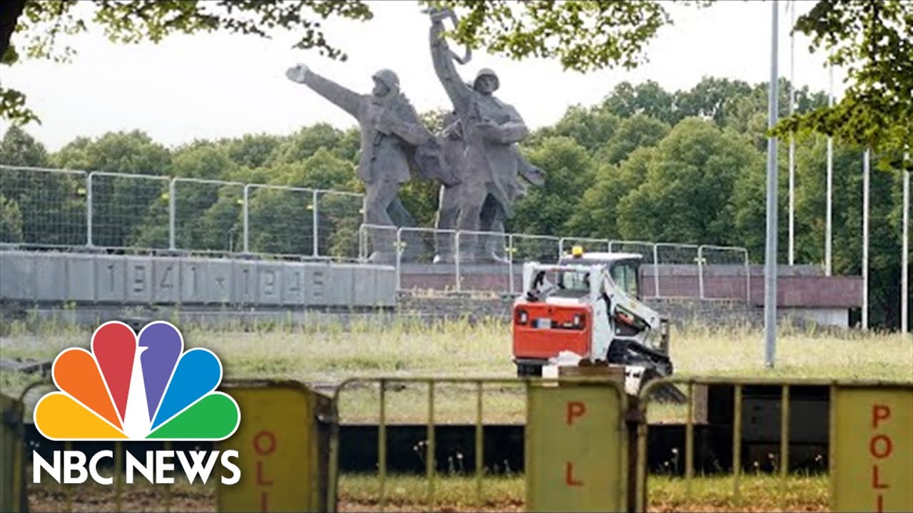 Soviet-Era Monuments Removed In Response To Russia's Invasion Of Ukraine